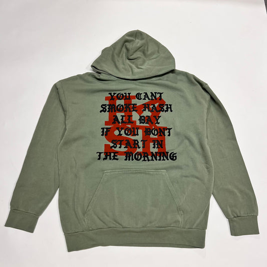 Start In The Morning Hoodie in Sage/Black/Scarlet