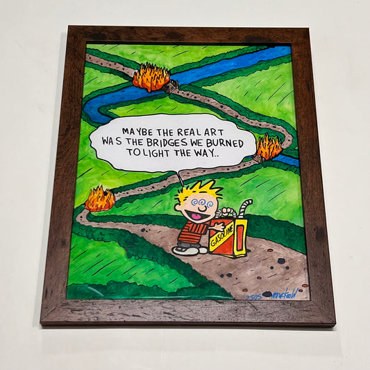 “The Real Art..” 11x14” Framed Original