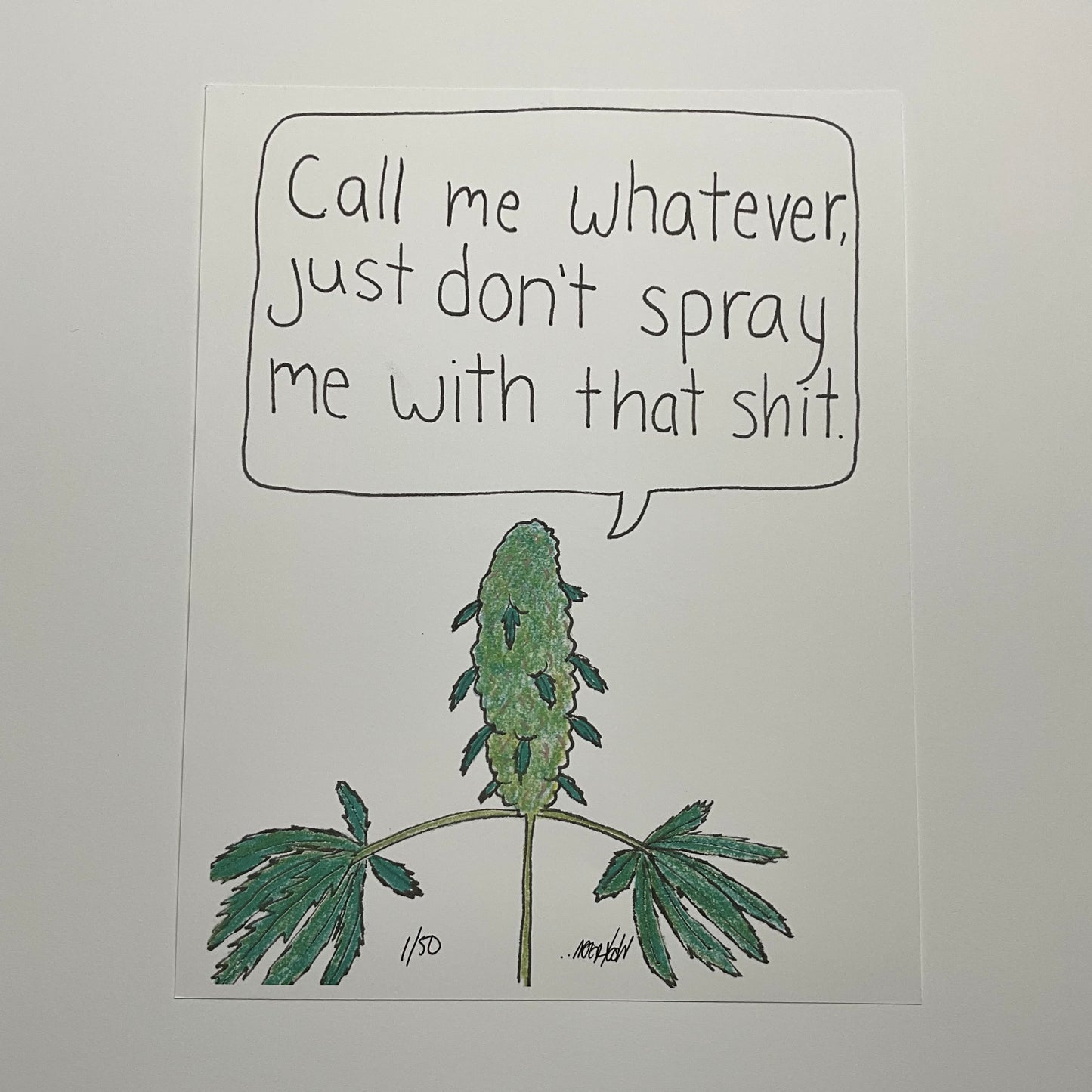 Spray Me Nots 11x14” Print