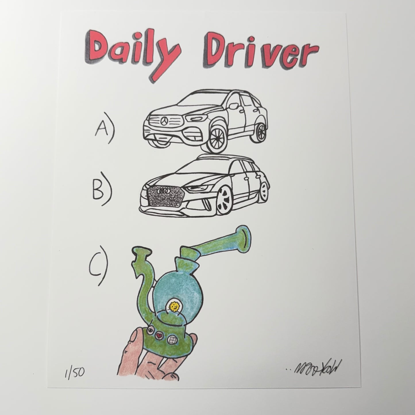 Daily Driver 11x14” Limited Print