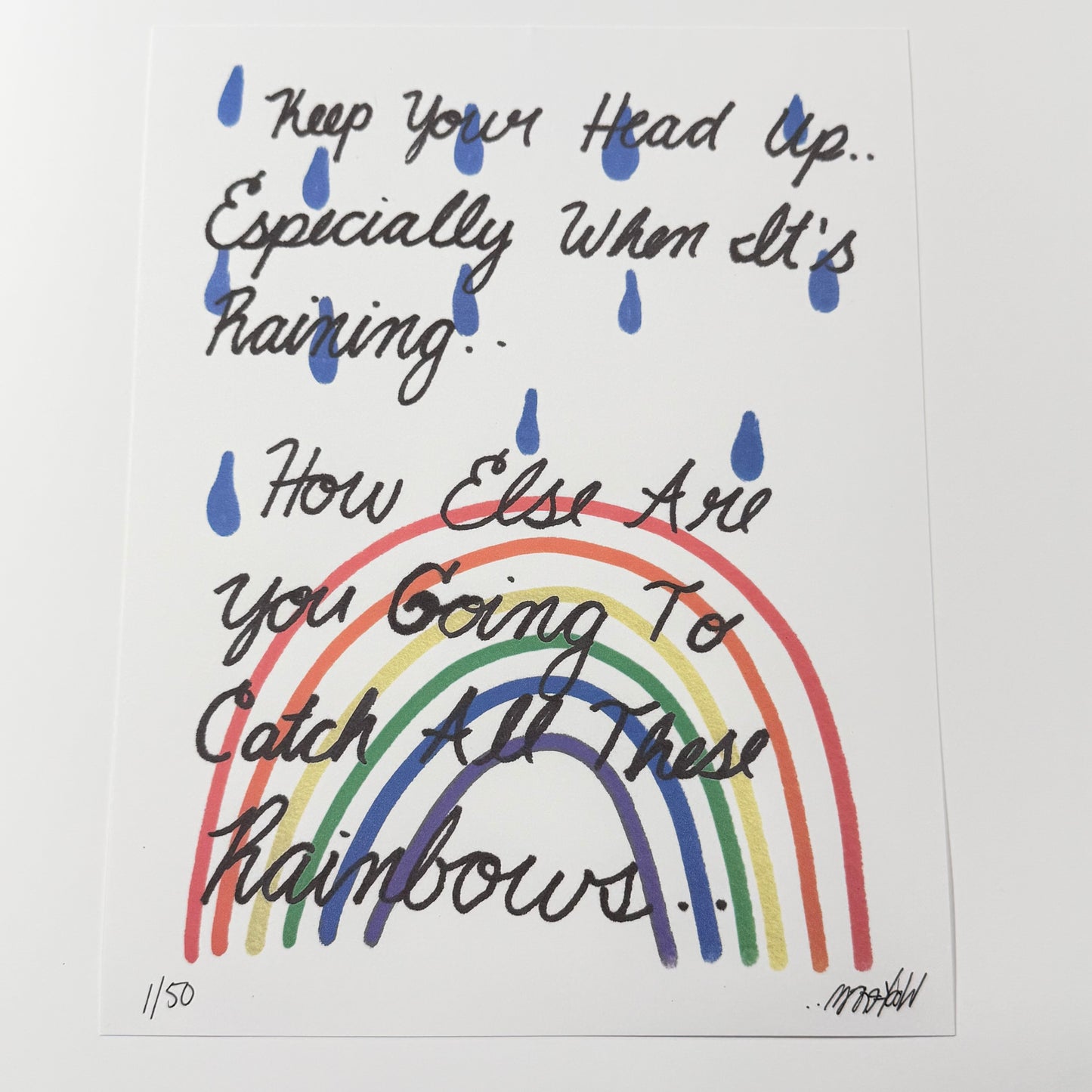 Keep Your Head Up 11x14” Limited Print