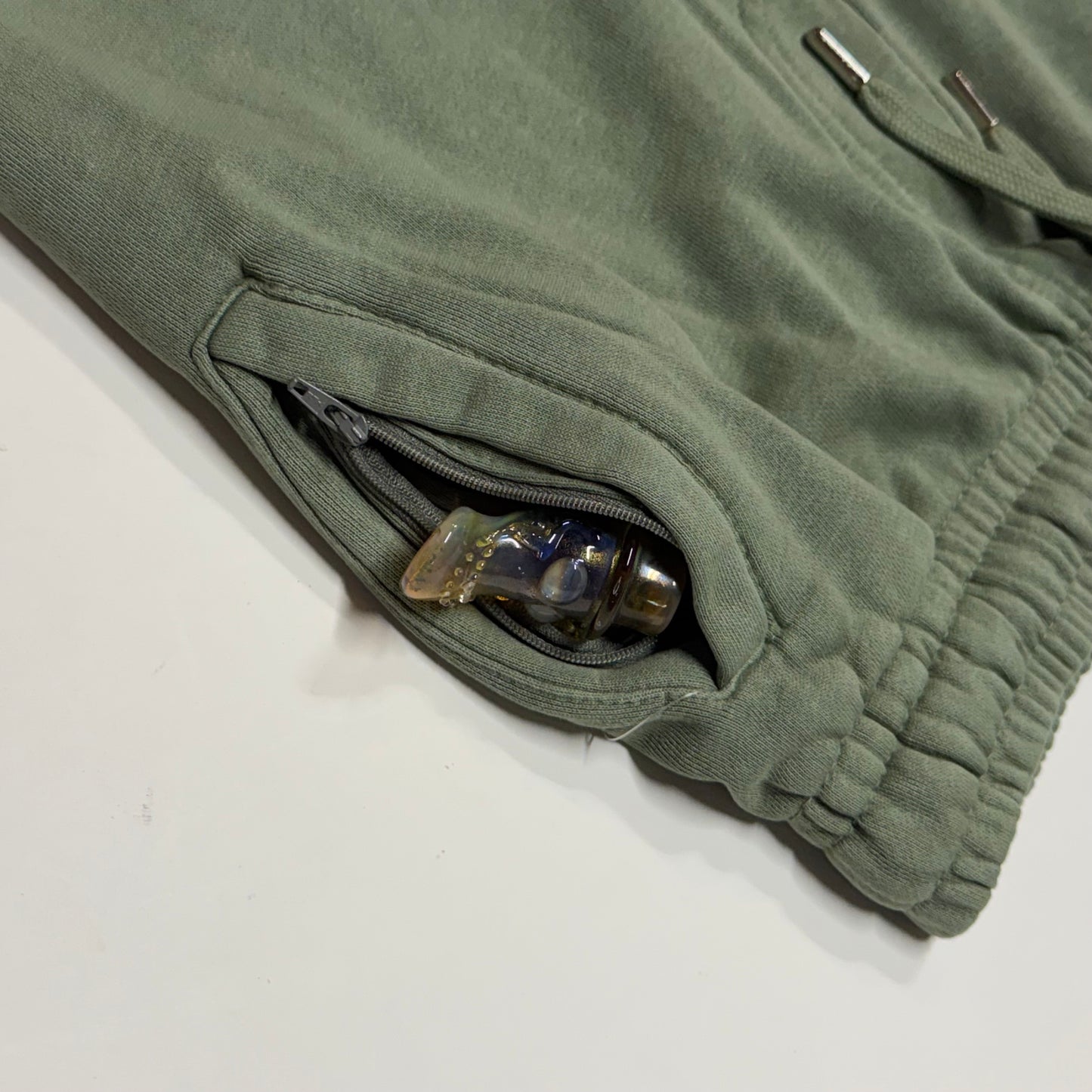 No Mids Shorts in Electric Green/Olive