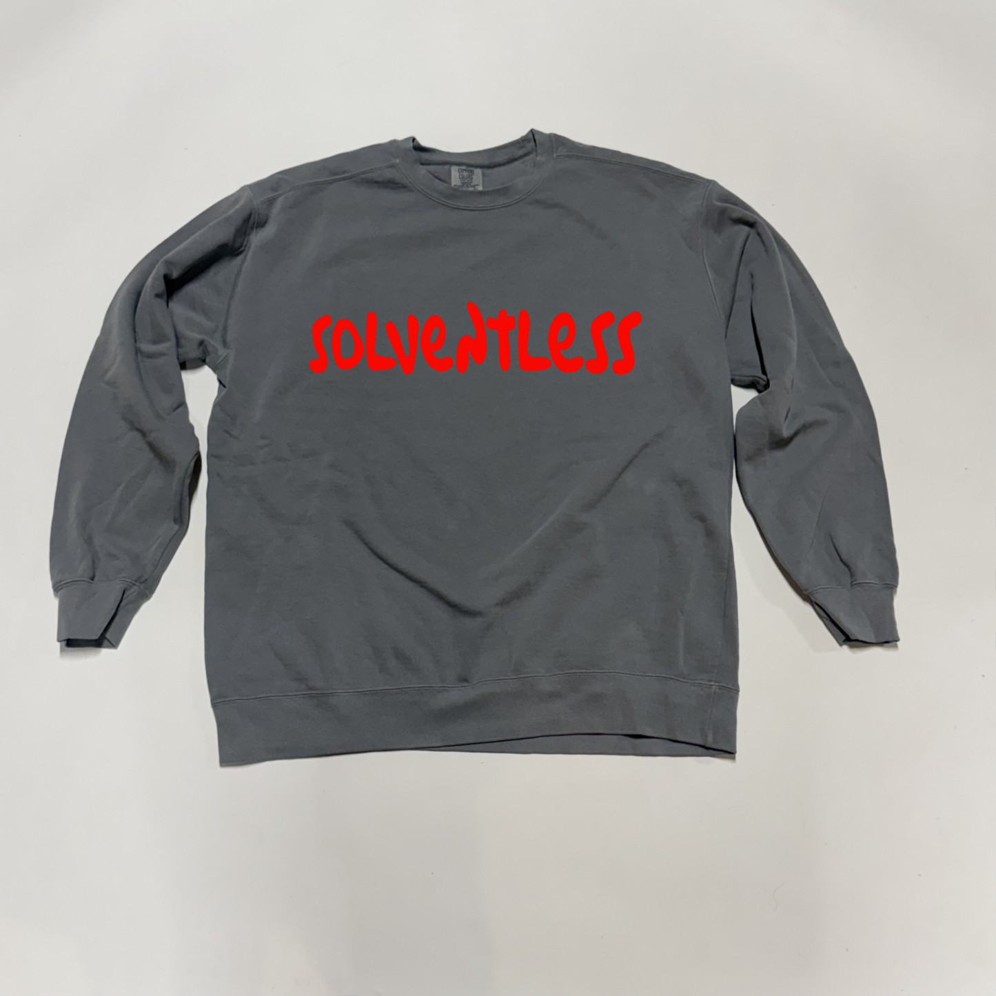Solventless Crewneck in Red/Grey