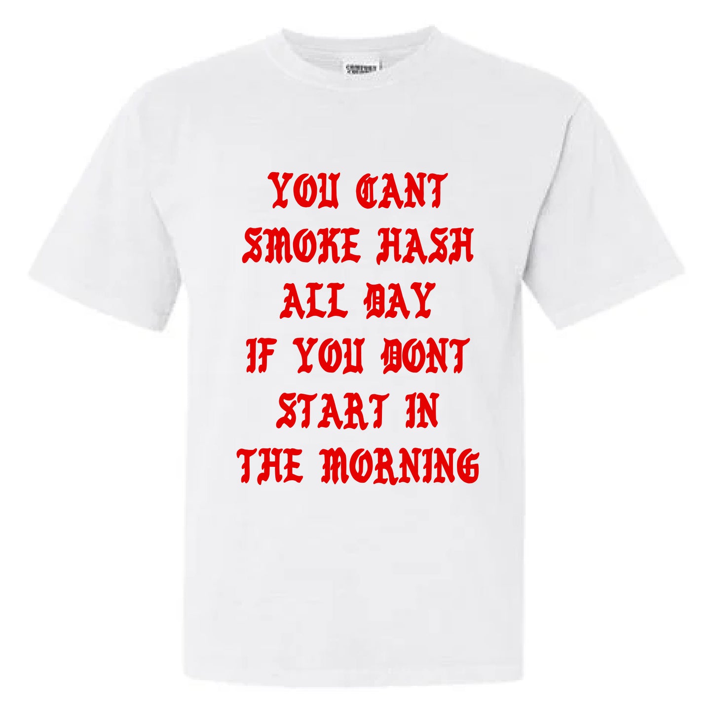 Start in Morning Shirt in Red/White
