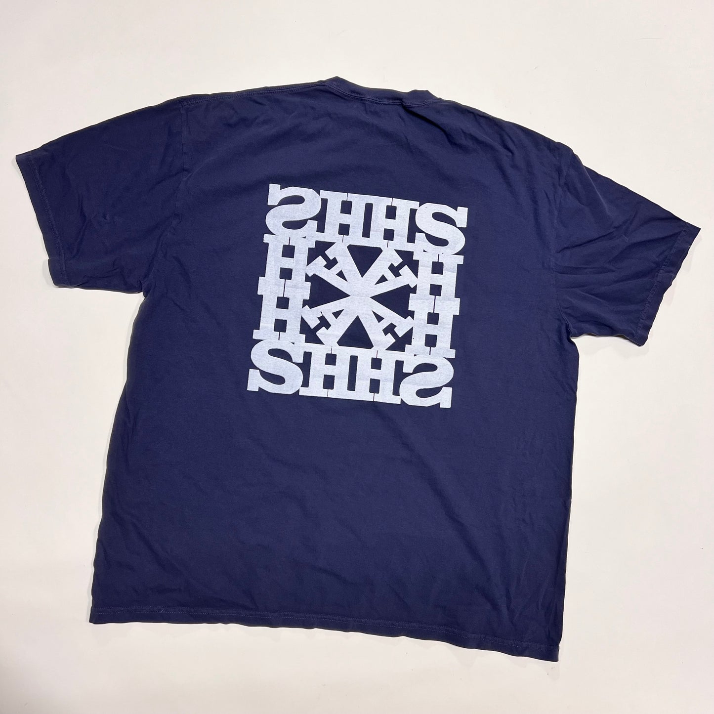 Love Sheesh Tshirt in White/Navy