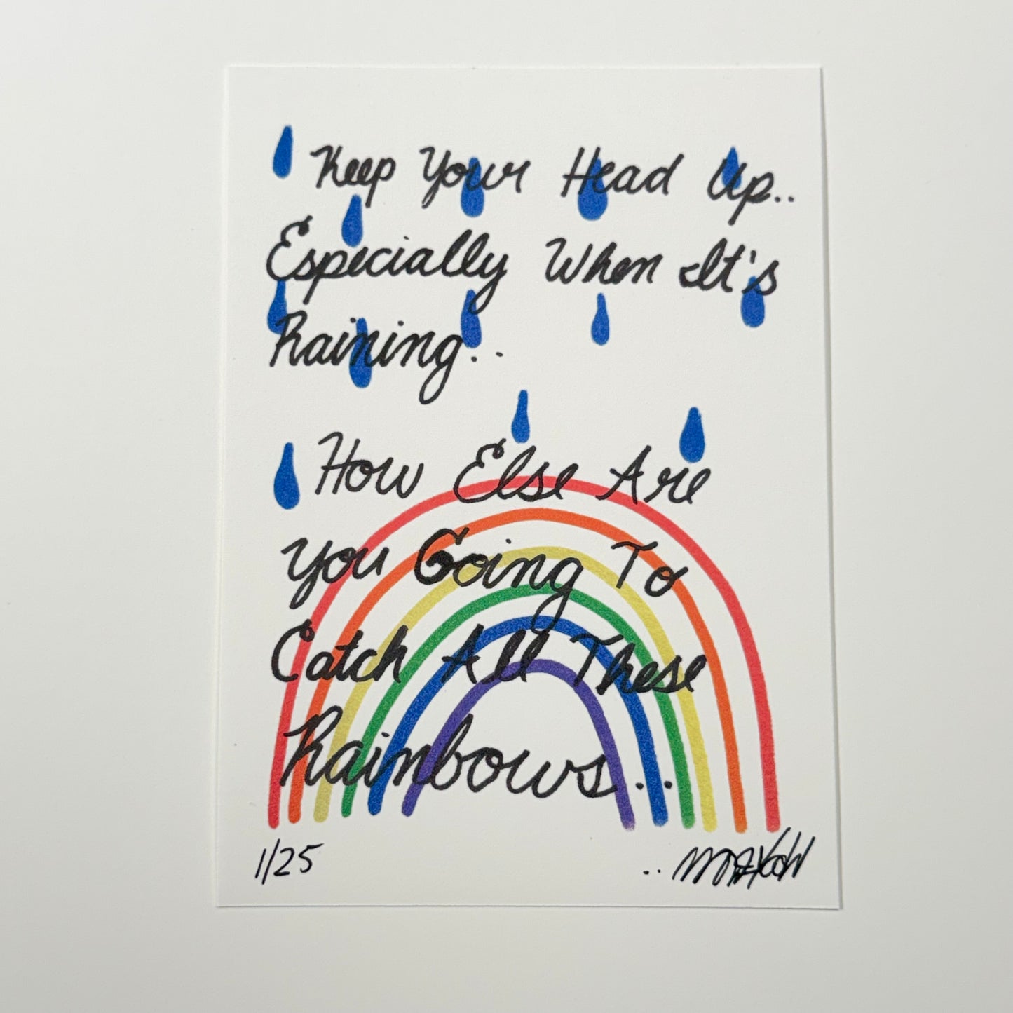 Keep Your Head Up 5x7” Limited Print