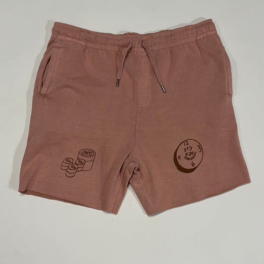 Somewhere Shorts in Chocolate/Salmon