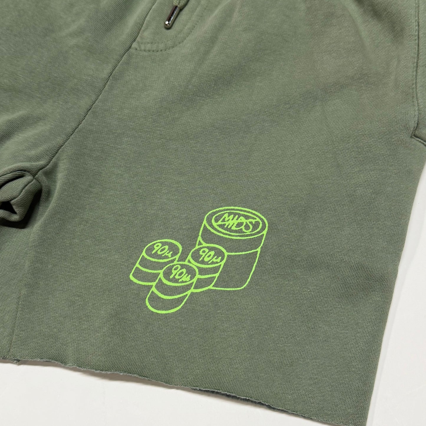 No Mids Shorts in Electric Green/Olive