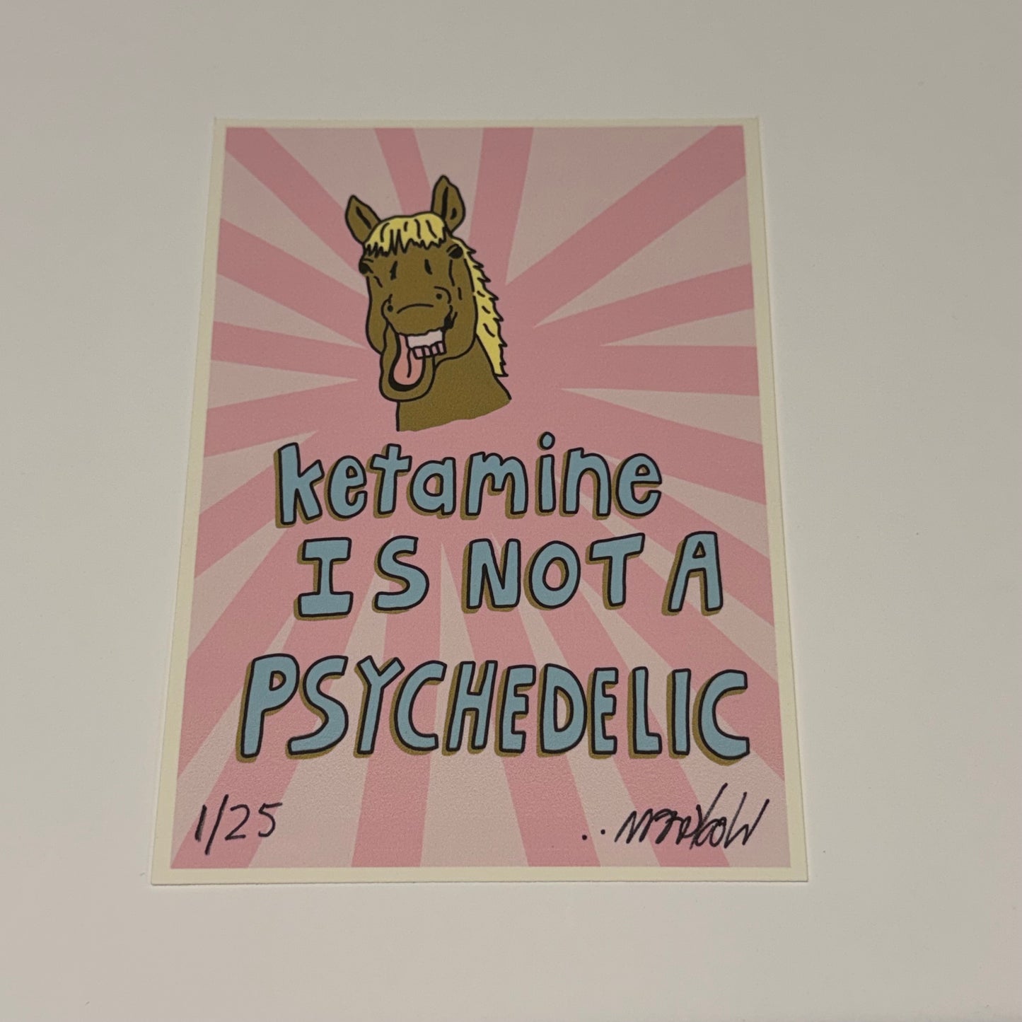 Horsin Around.. 5x7” Limited Print