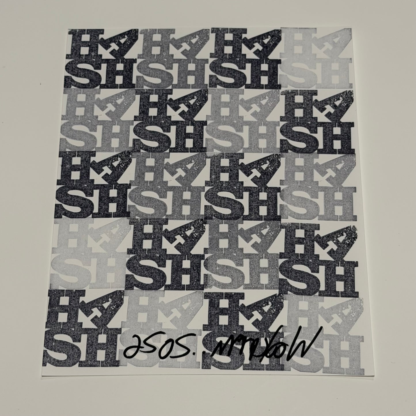 Love Sheesh #1 8x10” Hand Stamped