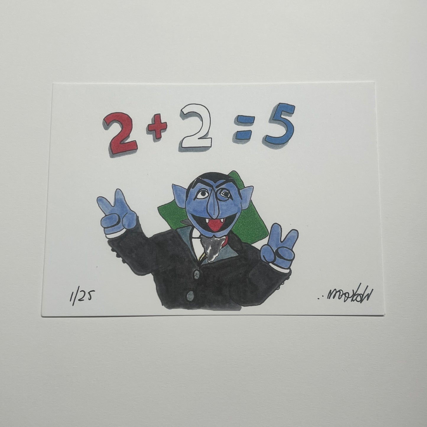 “Orwellian Math” 5x7” print
