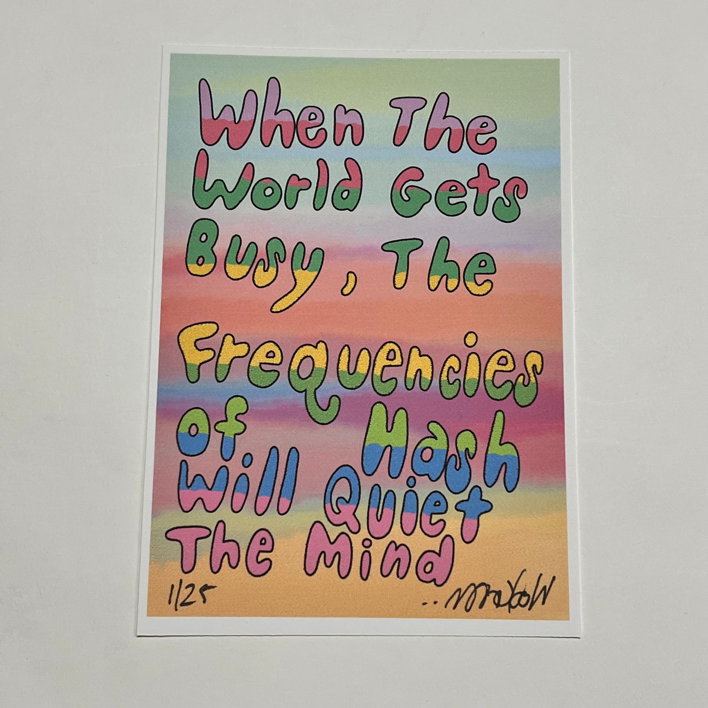 Frequencies 3 5x7” print