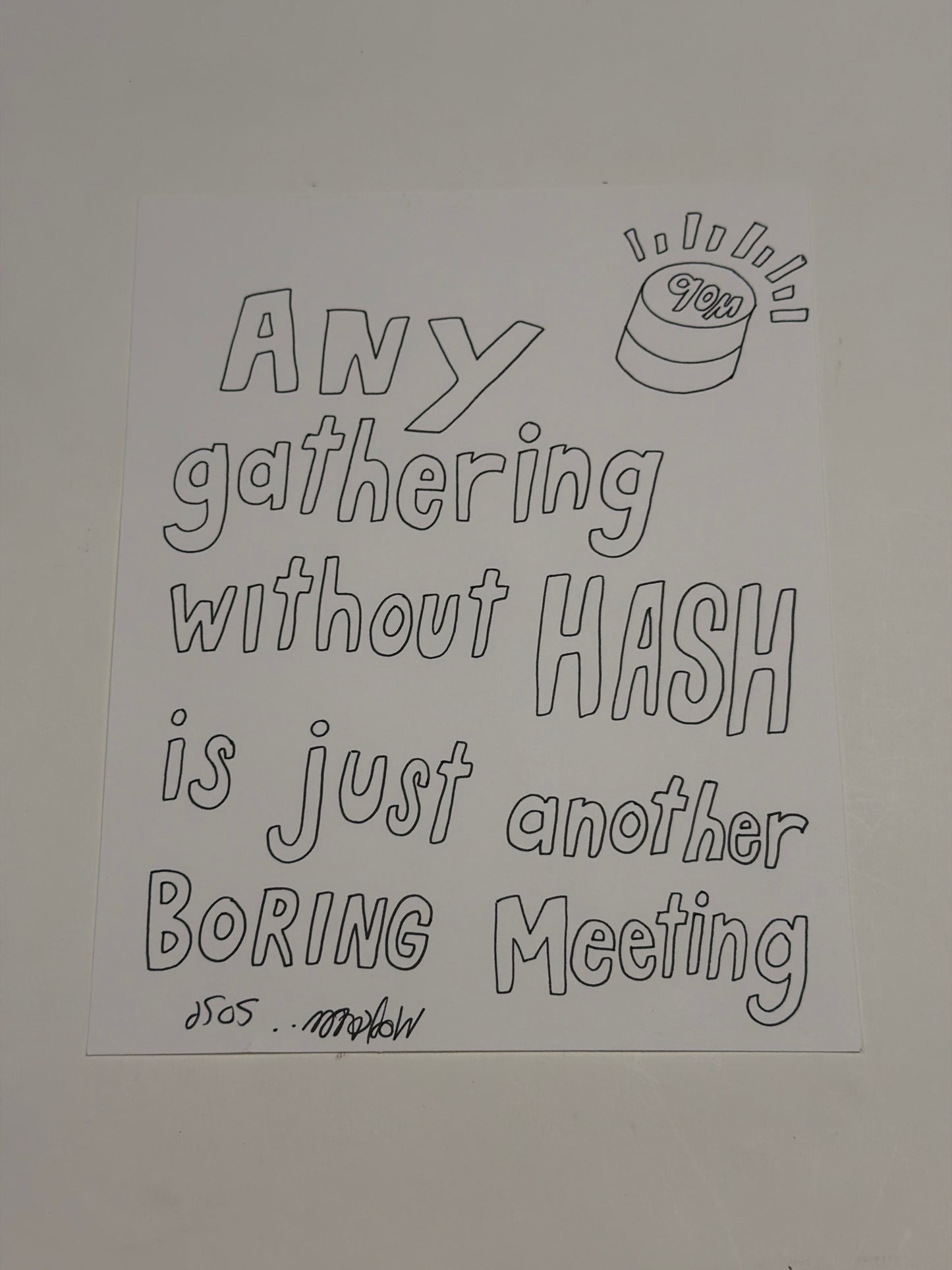 Boring 8x10” Original